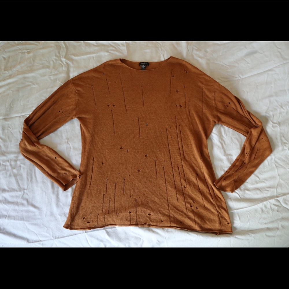 Distressed sweater